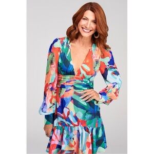 Véstire Colorful Long Sleeve Mini Dress